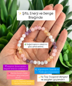 şifa enerji denge şans içsel huzur panik atak bilekliği