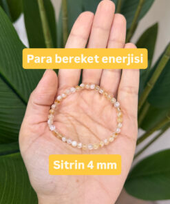 sitrin 4 mm bileklik