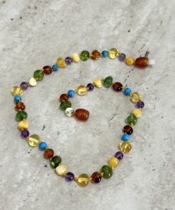 kehribar ametist turkuaz kombini